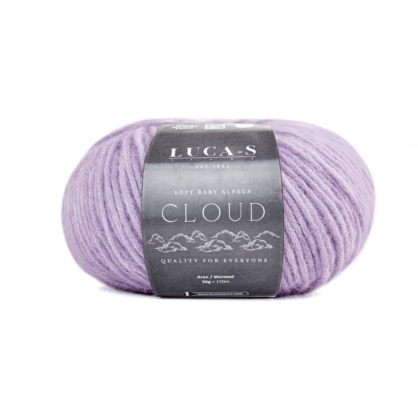 Luca-S Cloud - Soft Aran Alpaca Knitting Yarn: Off-White (01)