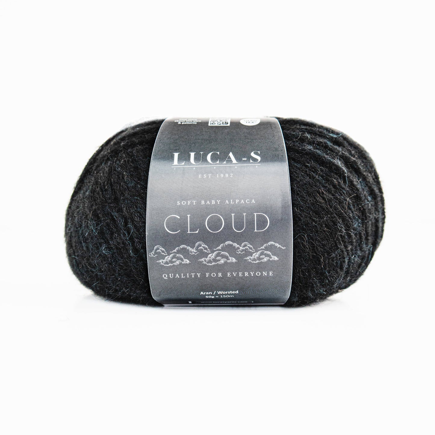 Luca-S Cloud - Soft Aran Alpaca Knitting Yarn: Off-White (01)